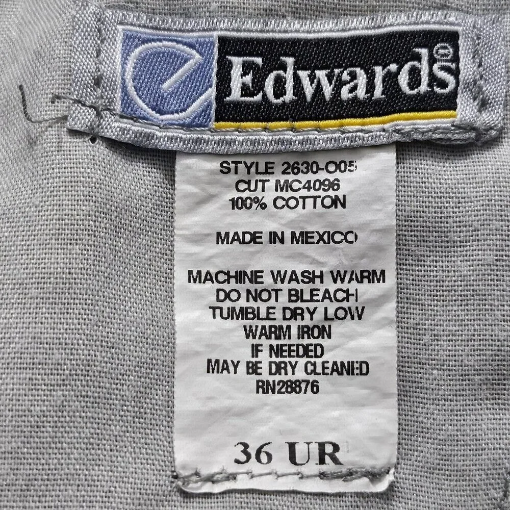 2/$20 Edwards Mens Pleated Khaki Pants Size 36 Classic Fit